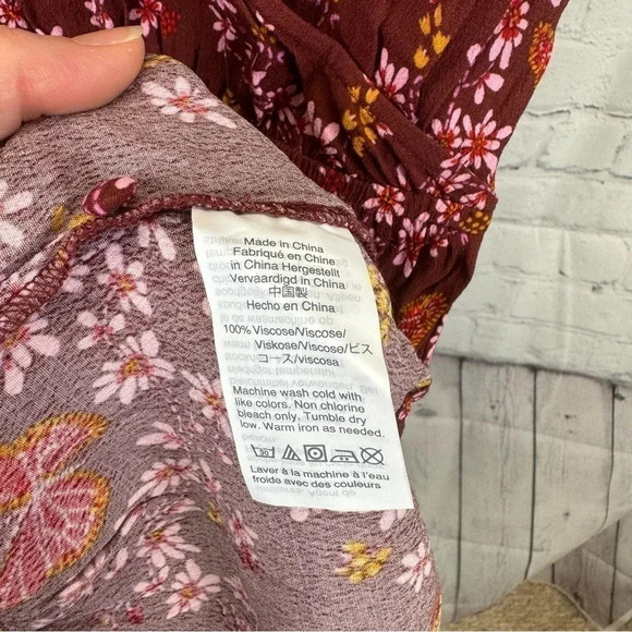 Madewell Ruffle-Wrap Dress in Windowbox Floral Size 2 - Picture 9 of 9